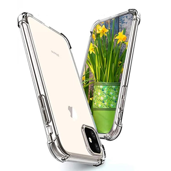 iPhone 11 - Professionelt (Tykke Hjørner) Silikonecover Transparent/Genomskinlig