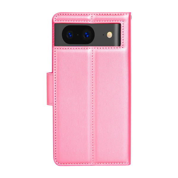 Google Pixel 8 Hanman Mill Plånboksfodral - Elegant & Smidigt 3-kortfack Rosa