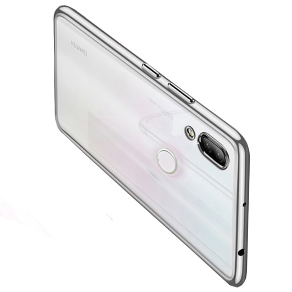 Stilfuldt professionelt silikonecover - Huawei P Smart 2019 Silver