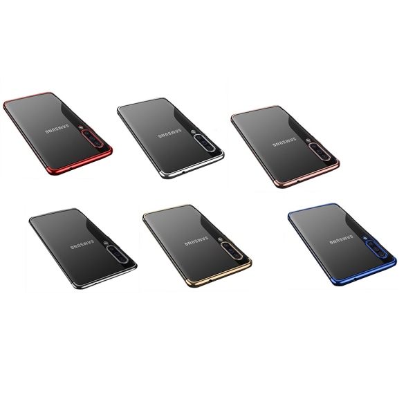 Samsung Galaxy A50 - Glatt støtdempende silikondeksel Röd
