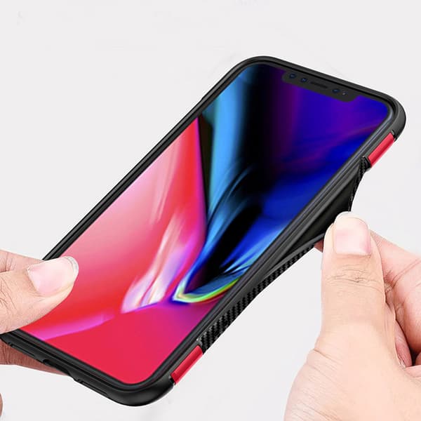 Robust Skyddsskal med Ringhållare till iPhone XR Petrol