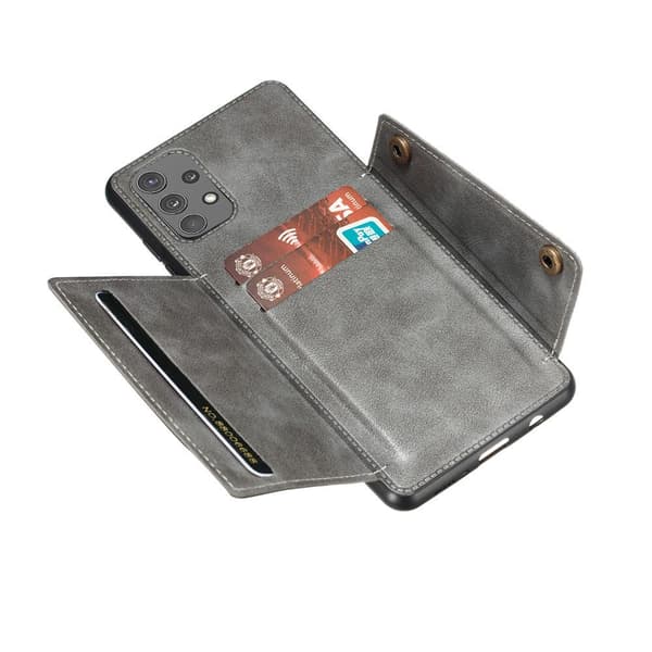 Glat cover med kortrum - Samsung Galaxy A32 Grå
