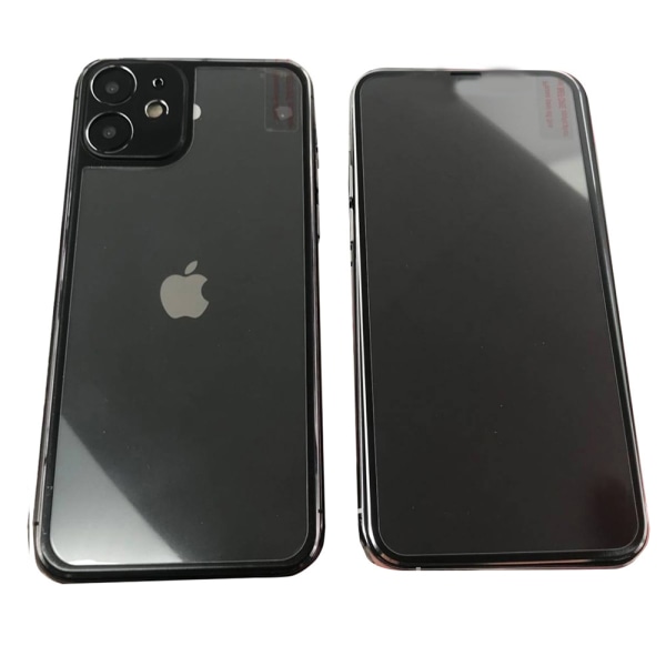 Skjermbeskytter foran og bak i aluminium 9H ProGuard iPhone 11 Svart