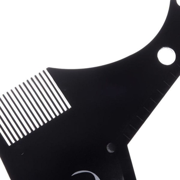 Praktisk skjeggstylingsverktøy/mal perfekte linjer Transparent/Genomskinlig