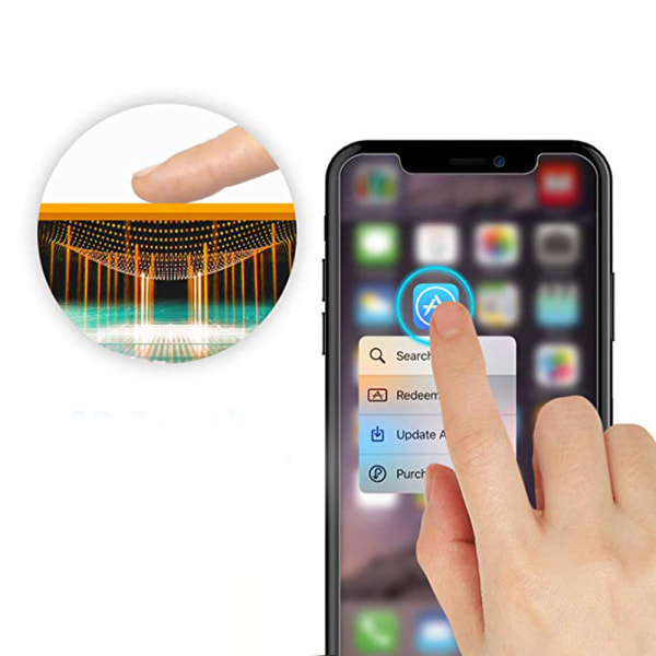 iPhone X/XS skjermbeskytter 3-PACK Standard 9H Skjermtilpasset HD-Clear