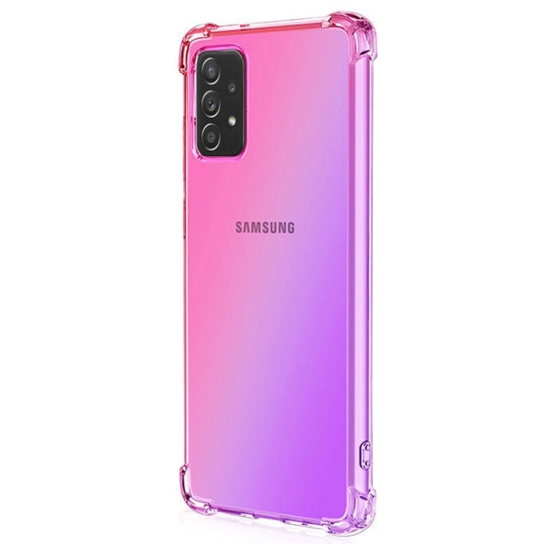 Beskyttende silikondeksel - Samsung Galaxy A72 Rosa/Lila