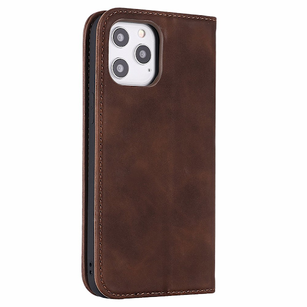 Plånboksfodral - iPhone 12 Pro Mörkbrun