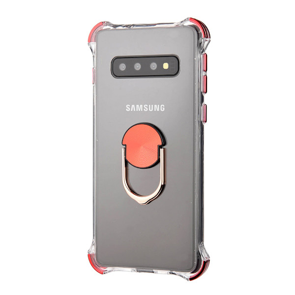 Samsung Galaxy S10+ - Skyddsskal med Ringhållare Silver