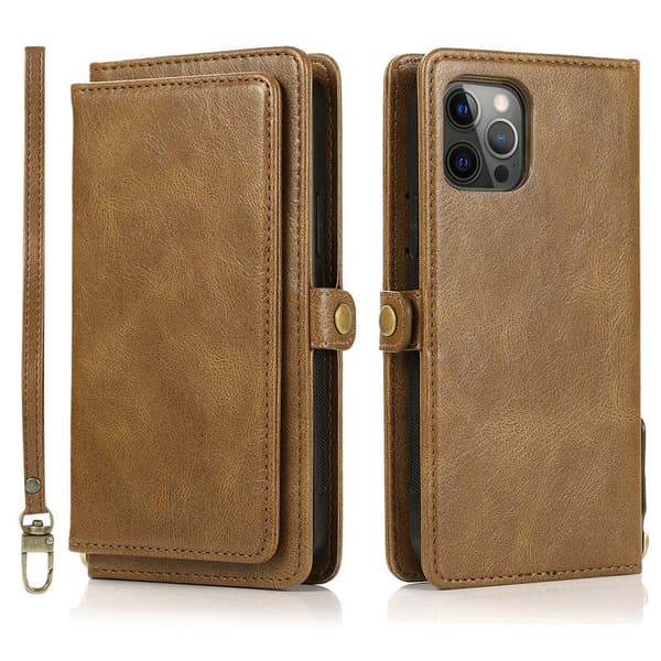 Praktisk 2-i-1 Plånboksfodral - iPhone 12 Pro Mörkblå