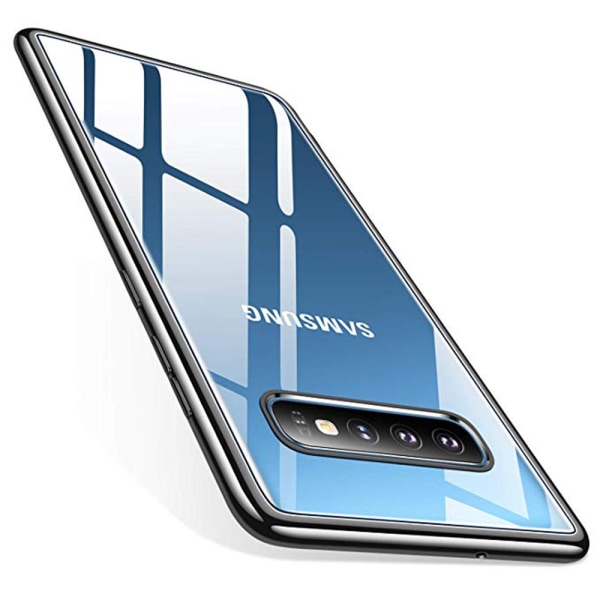 Elegant Skyddsskal till Samsung Galaxy S10 Plus (Electroplated) Blå