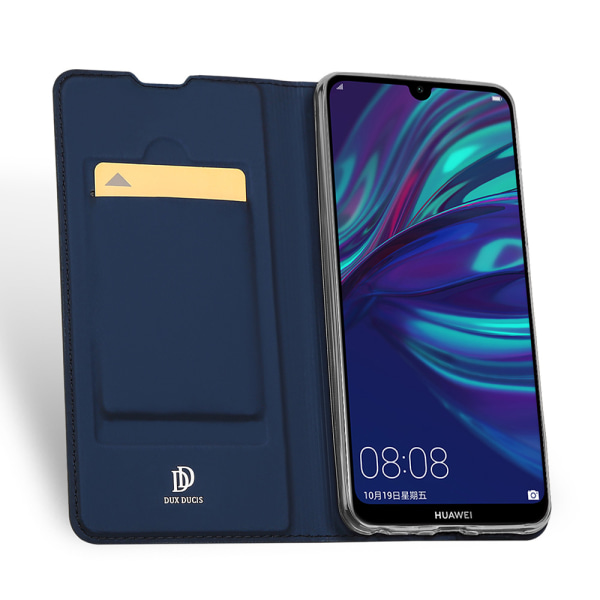 Huawei P Smart 2019 - Stilrent Fodral med Kortfack Marinblå