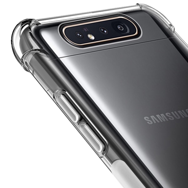Samsung Galaxy A80 - Silikone etui Blå/Rosa