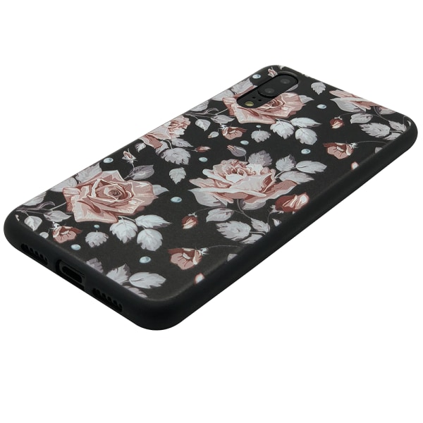 LEMAN cover med blomstermotiv til Huawei P20 Pro 3