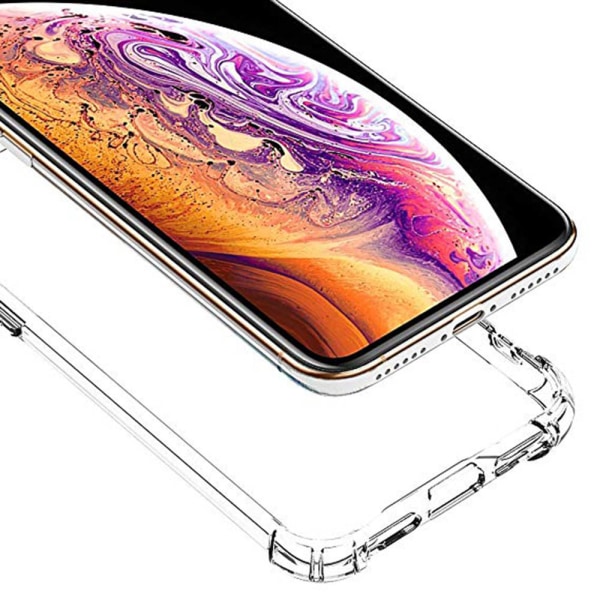 iPhone X/XS - Slittåligt Robust Silikonskal Svart/Guld