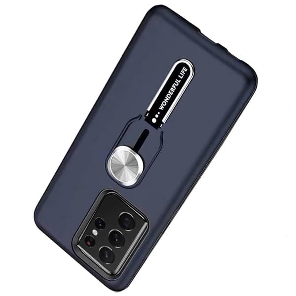 Professionelt etui med holder - Samsung Galaxy S21 Ultra Silver