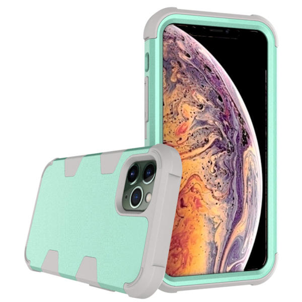iPhone 11 Pro - Elegant Rugged Robot Skal Grå/Orange