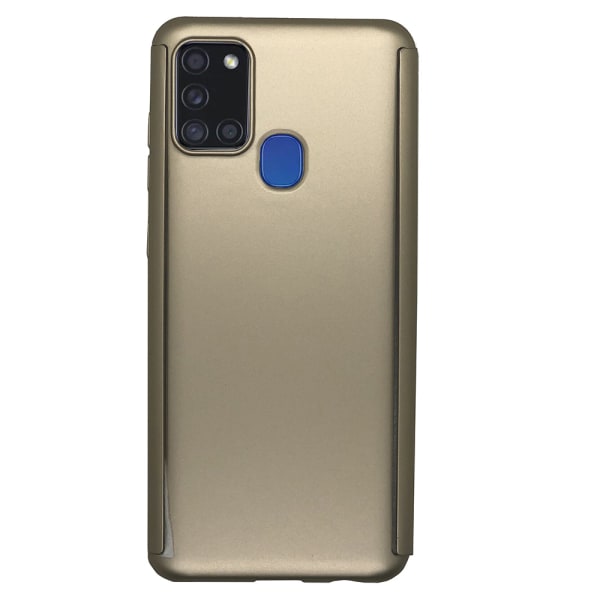 Samsung Galaxy A21S - Elegant dobbeltcover Guld