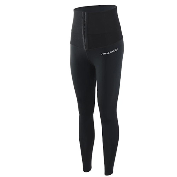 Mjuka Hög Kvalitets Sport Yoga Leggings Hög Midja Svart S