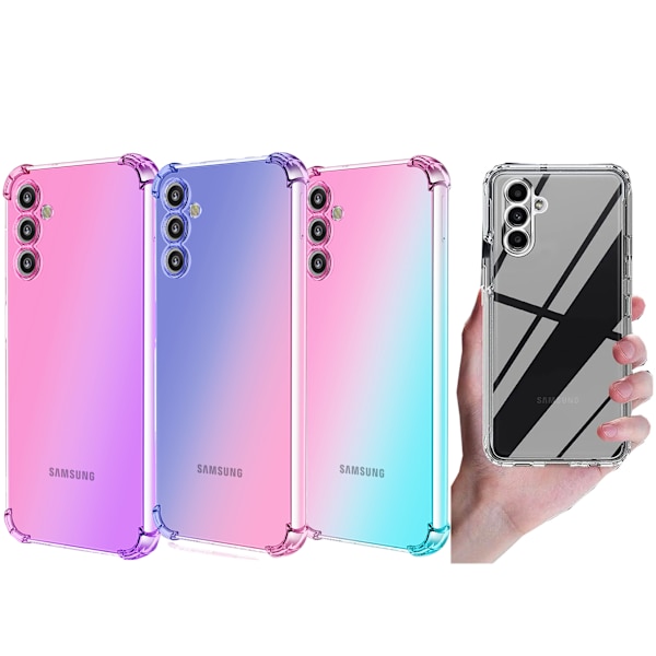 Galaxy A56 5G Skal med Bättre Grepp Blå/Rosa