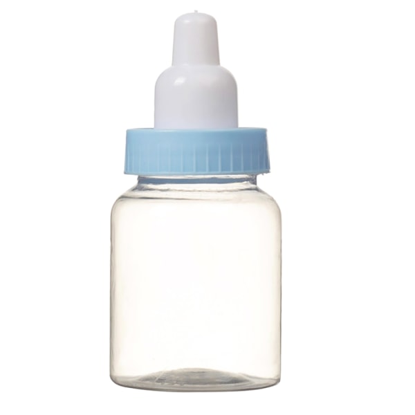 Mini-babyflaske Dåbsgave Baby shower Blå