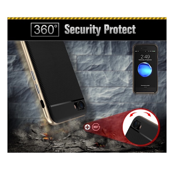 iPhone 7 - Shockproof- (Stötdämpande skal) (Exklusivt Praktiskt) Guld