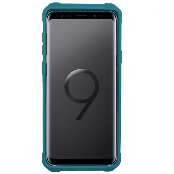 Glat etui med kortholder - Samsung Galaxy S9 Blå