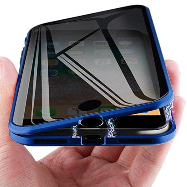 Stilfuldt dobbeltsidet magnetisk cover - iPhone SE 2020 Svart