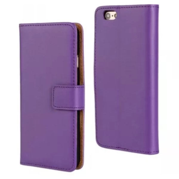 Stilfuldt Praktisk VINTAGE Wallet etui i læder iPhone 7 PLUS Hot Pink