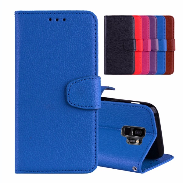 NKOBEE lommebokdeksel til Samsung Galaxy S9+ Röd