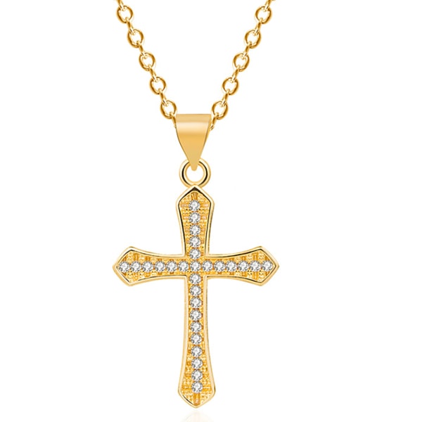 Stilrent Kors Halsband Silver