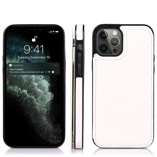 Professionelt etui med kortrum (NKOBEE) - iPhone 12 Pro Svart