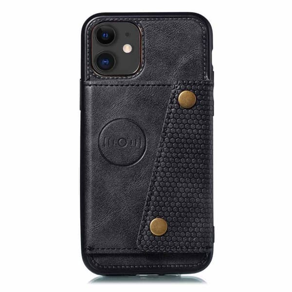Glat stilfuldt cover med kortrum - iPhone 12 Röd