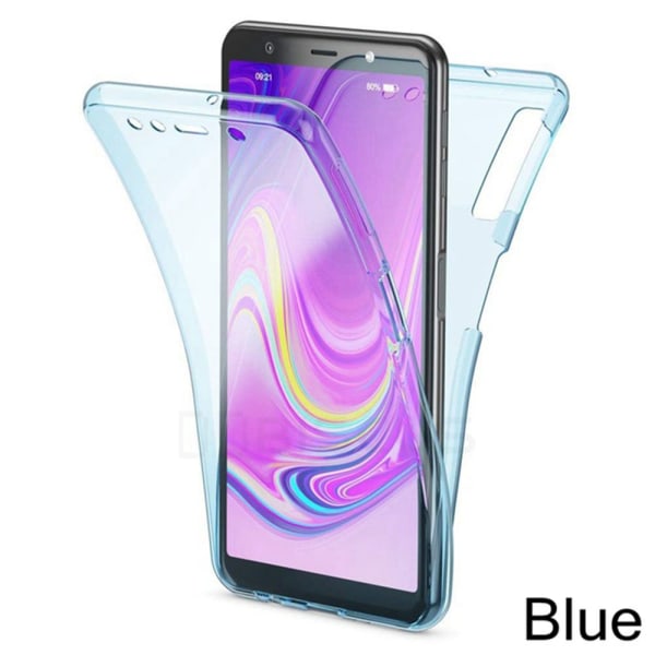 Samsung Galaxy A10 - Tyylikäs kaksipuolinen silikonikuori Blå