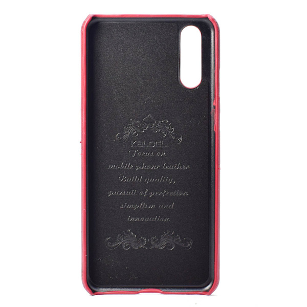 Huawei P30 - Suteni Stilrent Skyddsskal med Kortfack Brun