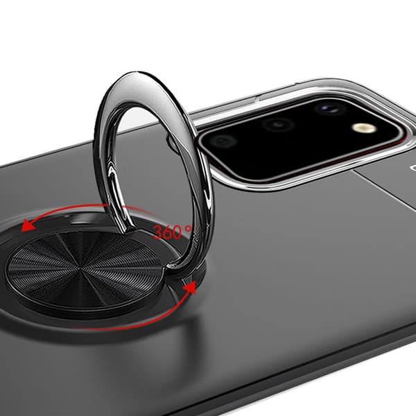 Kraftfuldt cover med ringholder - Samsung Galaxy S20 Blå Blå