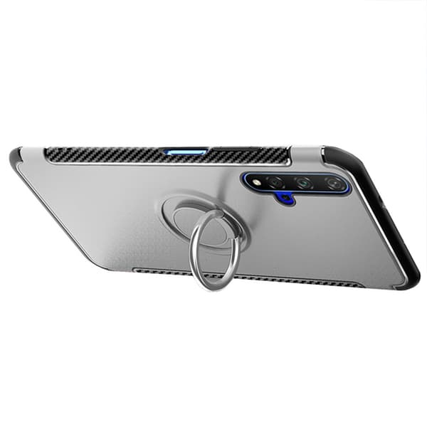 Elegant Skal med Ringhållare - Huawei Nova 5T Grå