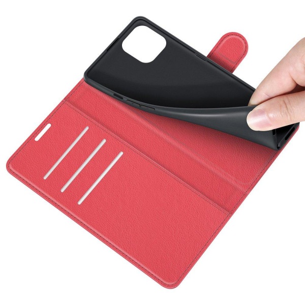 Stilig praktisk lommebokdeksel - iPhone 12 Pro Max Vit
