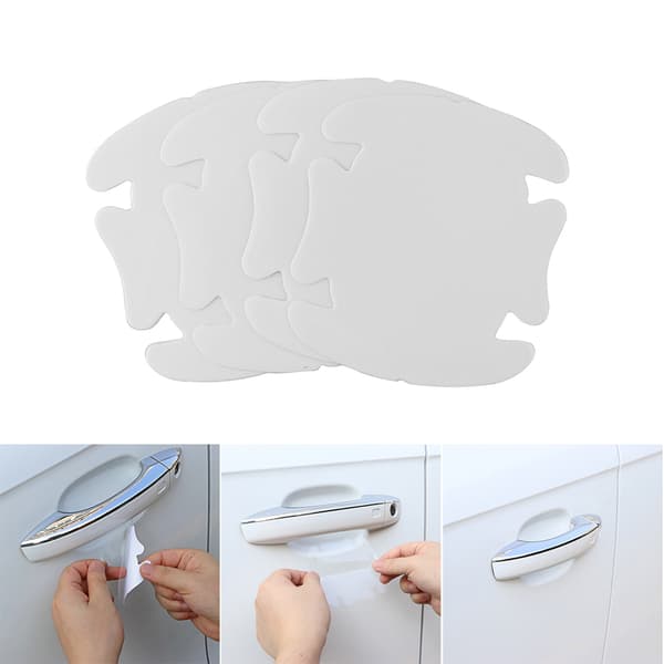 4-Pack Skydd för Dörrhandtags Fördjupning Transparent