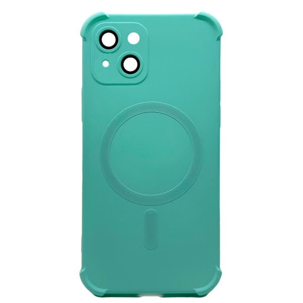iPhone 13 - Silikonskal med Magnetiskt Stötskydd Svart