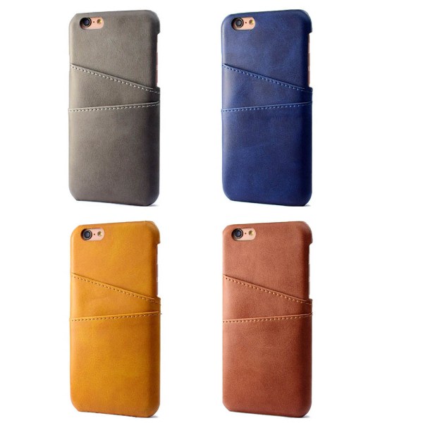 Cover med kortslot til iPhone 6/6S (vintage) Brun