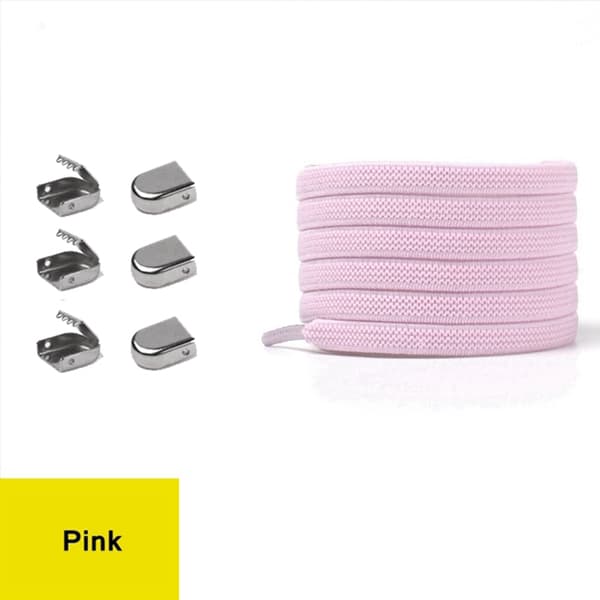 Slitstarka Elastiska Skosnören (Många färger) Svart/Vit