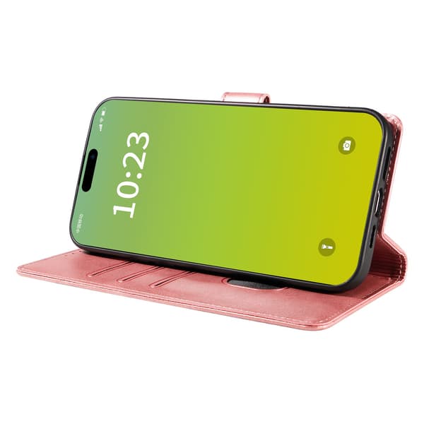 iPhone 15 plus - Pl�nboksfodral i Flera F�rger Brown