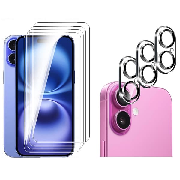 iPhone 17 Skärmskydd & Kameralinsskydd  2 Set Transparent 0,3mm