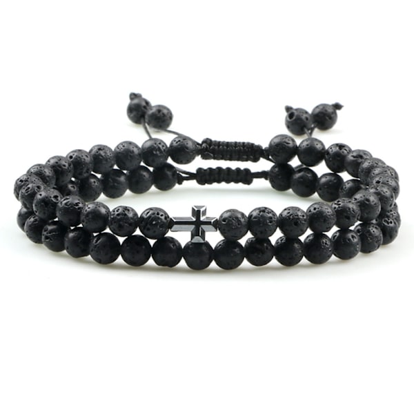 Stilsäkert Kularmband (Kors) Matte Svart