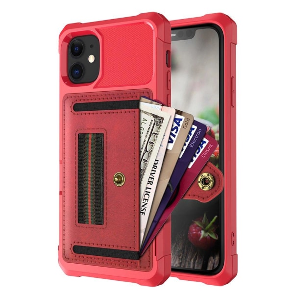 Professional-kotelo korttilokerolla - iPhone 12 Mini Röd