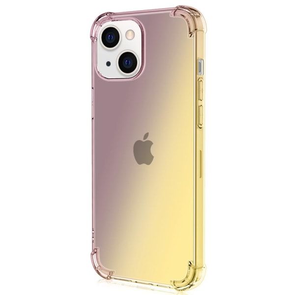 Stilrent Silikonskal - iPhone 13 Svart/Guld
