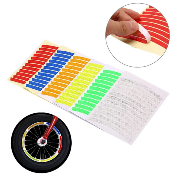 12-Pack Reflex Strips Vandafvisende Gul