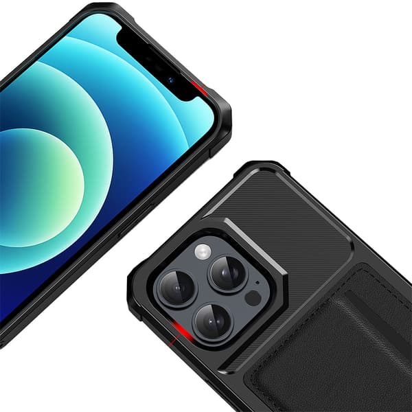 iPhone 13 Pro Max Plånboksfodral - Skydd och Kortförvaring i Ett