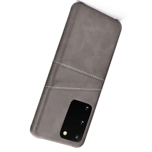 Gennemtænkt cover med kortholder - Samsung Galaxy S20 Ljusbrun