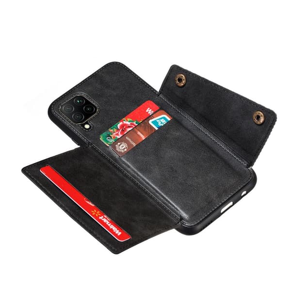 Glat cover med kortrum - Samsung Galaxy A12 Röd